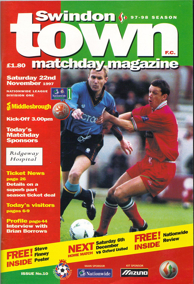 <b>Saturday, November 22, 1997</b><br />vs. Middlesbrough (Home)
